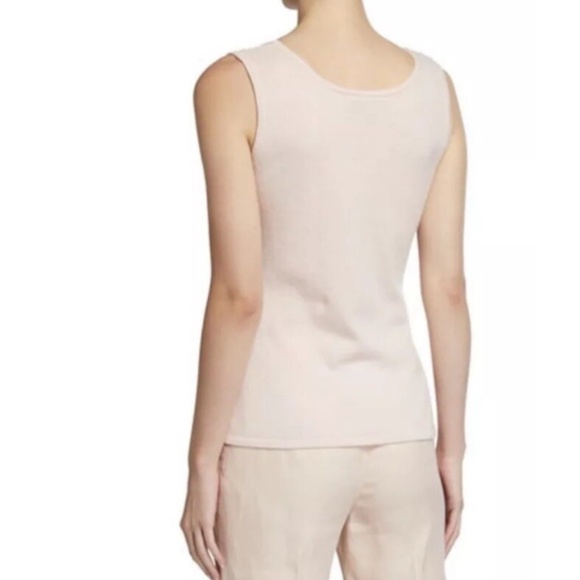 Neiman Marcus The Cashmere Collection Tank Top Womens 3XL Blush-Pink - Picture 2 of 10